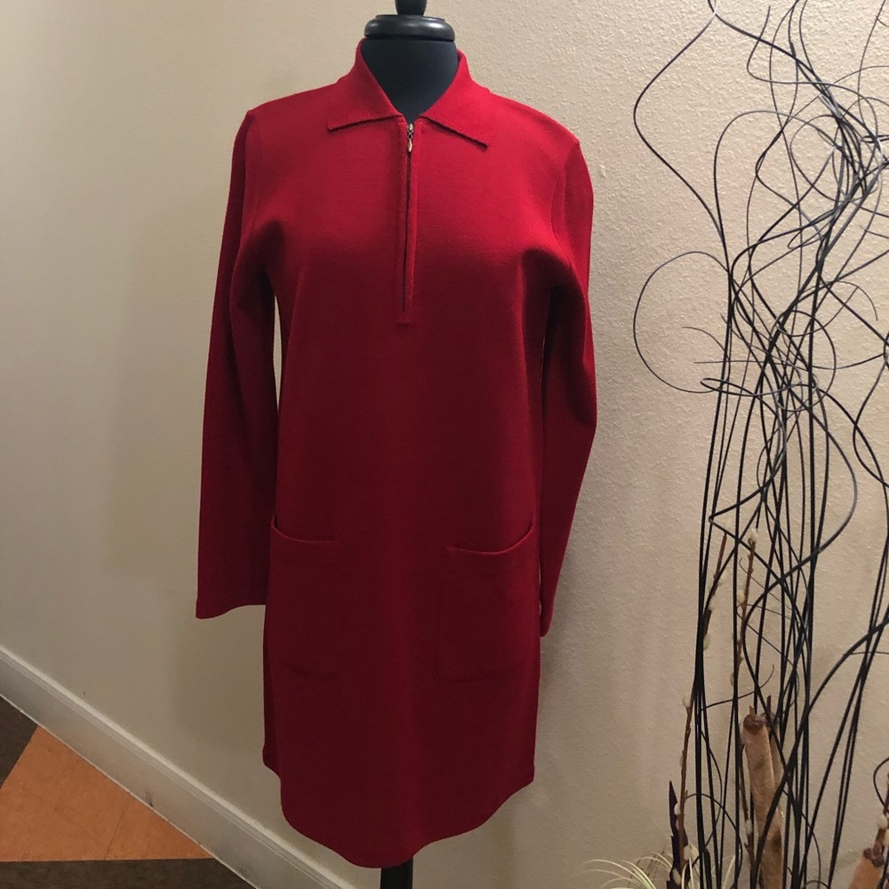 Andrea Jovine 100% Wool Sweater Dress. Preowned